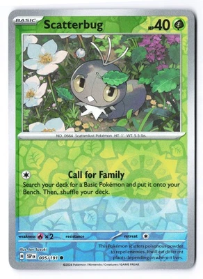 Scatterbug 005/191 - ERROR Color Layer Misprint Surging Sparks REVERSE Holo - Image 1 of 2