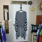 Ny Guard High-low Striped Sheer Top Coverup 1sz