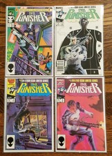 The Punisher #1 (Regular) & #3, 4, 5 Mini (Marvel 86-87) 4 Comic Higher Grade