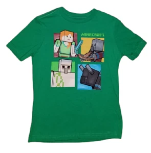 MINECRAFT T-SHIRT - Boxed In - Green (S-6/7, M-8) NWT - Picture 1 of 1