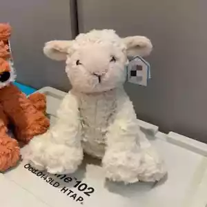 Jelly Cat Curly Fur Wave Pattern Lamb Cute Plush Toy Holiday Birthday Gift - Picture 1 of 12