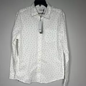 Goodfellow Men's Slim Fit Stretch Poplin Long Sleeve Stretch Button Down Shirt M - Picture 1 of 9
