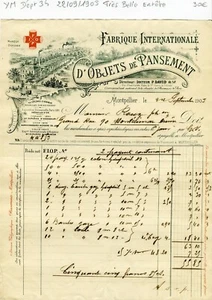 Dépt 34 - Montpellier - Très Belle Entête Secteur de la Pharmacie 22/09/1903 - Bild 1 von 1