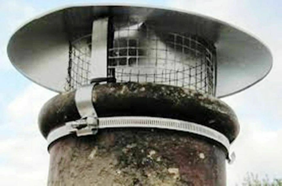 Chimney Cowl Bird Guard Multi Fuel Galvanized Steel Rain House Flue Roof Guard