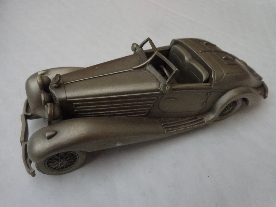 Danbury Mint 1/43 Classico 1935 Mercedes Benz 500K Peltro Modello Auto - Immagine 1 di 1