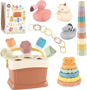 Educational Baby Toys Set Montessori Toys for Babies 6-12 Months Sensory Blocks  - Picture 1 of 12