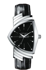 Nuevo reloj para hombre Hamilton Ventura esfera negra correa de cuero H24411732 - Imagen 1 de 1