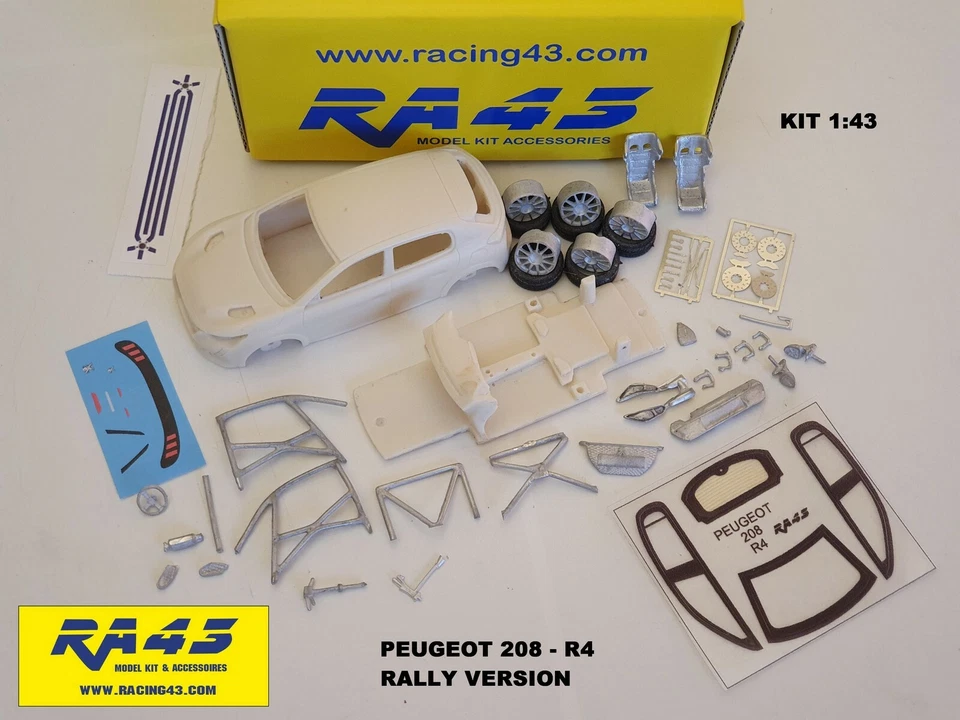 1/43 Peugeot 208 R4 Rally version KIT - Immagine 1 di 1