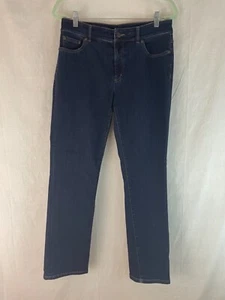 Ralph Lauren Jeans 8 Blue Wash Denim Cotton Poly Stretch Blend Zip Front         - Picture 1 of 9