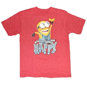 Despicable Me Little Boy's Heathered Red Bananas Make Me Happy T-Shirt-NWT - Picture 1 of 3