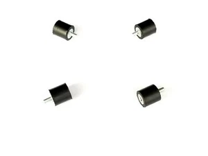 Pack de 4 Soportes Aislador Vibración Goma - 3/4" Diámetro x 3/4" Altura, 10-32  - Imagen 1 de 1