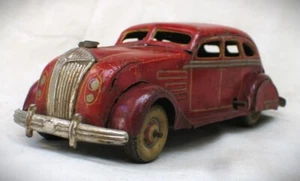 Vintage 1936 Chrysler Airflow Blechspielzeug zum Aufziehen guter Zustand - Bild 1 von 13