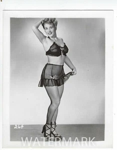 Pin Up Lingerie Model | 4" x 4 3/4" | B/W Original Photo 264 | Excellent - Picture 1 of 1