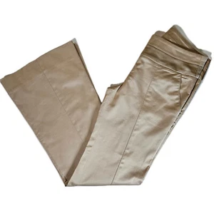 Bebe LivFit Pants Womens 00P Gold Smart Casual Office Luxury Bootcut Trousers - Picture 1 of 14