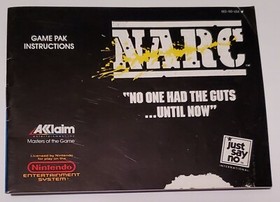 Narc Nintendo NES Game Instruction Manual Booklet ONLY Original Vintage 1990