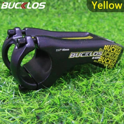 Garfo BUCKLOS 90mm 17 graus 31,8mm 1-1/8" MTB bicicleta de estrada guidão haste 28,6mm - Imagem 1 de 4
