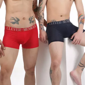 Männer Gepolsterte Slips Mesh Boxer Butt Lifter Vergrößern Po Push Up Pad /s - Bild 1 von 19