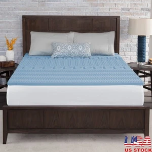 Reversible 7-Zone Memory Foam Mattress Topper Hypoallergenic King Size New - Picture 1 of 8