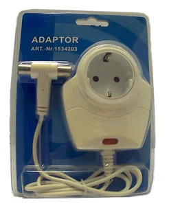RF Adapter Schutz Schutzkontaktsteckdose Stromstecker für RF TV Fernseher - Picture 1 of 2