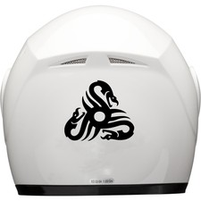 TRIBAL SNAKE Motorbike Helmet Sticker Car Decal 100mm x 90mm