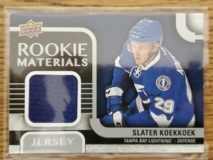 2015-16 Upper Deck Rookie Materials Slater Koekkoek