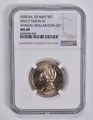 MS68 2016-P Nixon Annual Set Presidential Dollar NGC US Mint - Image 1 of 4