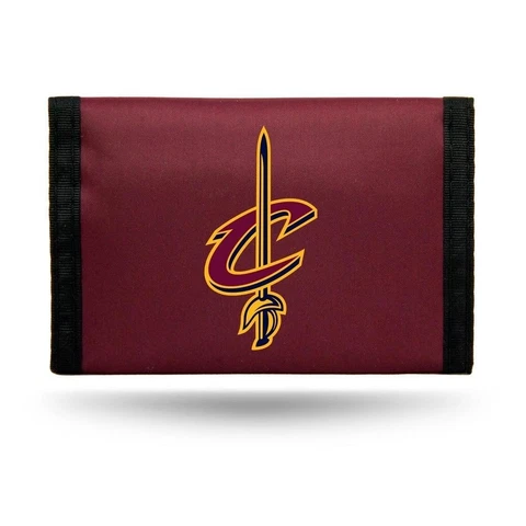 Cleveland Cavaliers Nylon Tri-Fold Wallet [NEW] MLB Vinyl Trifold Billfold ID Cover