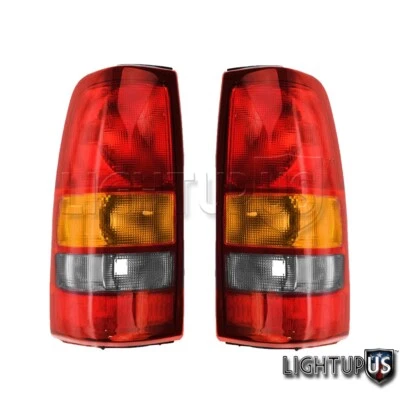 Left Right Pair Rear Tail Lights for 1999-2003 GMC SIERRA CHEVROLET SILVERADO - Image 1 of 2