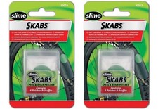 2x Slime Skabs Glueless Self Seal Bike Inner tube Puncture Repair Patch Kit