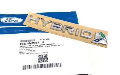 2013-2018 Ford C-Max rear hatch Hybrid Nameplate chrome new OEM DM5Z-9942528-A - Image 1 of 4