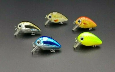 Mini Wobbler Set 5 Stück 1,5 g Forellenwobbler Barsch Döbel Crankbait W33 - Bild 1 von 4