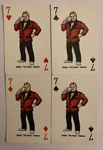 Bobby The Brain Heenan WWF Super Stars Playing Cards 1988 Wrestling Trading Card - Bild 1 von 2