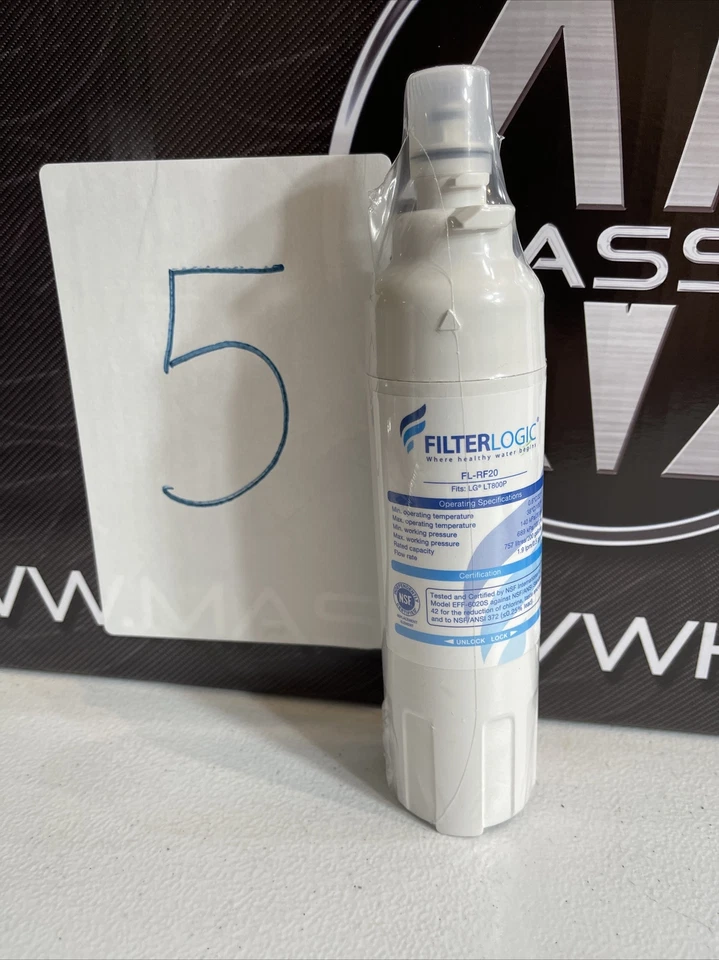 1 Filter Logic FL-RF20 Fits LG LT700P  Refrigerator Water Filter LT800p Feed Shi - Image 1 of 1
