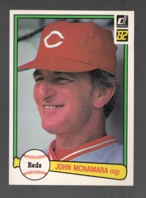 1982 Donruss John McNamara Cincinnati Reds #526 Near Mint or Better - Image 1 of 2