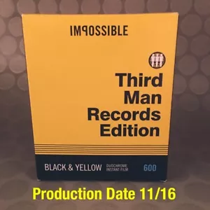 Impossible Project Third Man Records Edition Duochrome Black & Yellow Film OOP - Picture 1 of 2