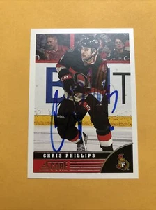 Chris Phillips Signed Ottawa Senators Card - Picture 1 of 2