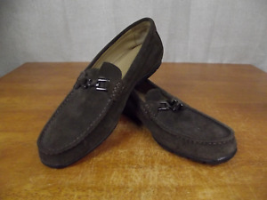 FootJoy Club Casuals Dark Brown Suede Driving Loafers 79063 Mens 10.5 Wide Golf