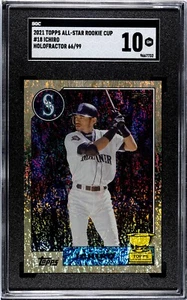 2021 Topps All-Star Rookie Cup #18 Ichiro Suzuki SGC 10 Gem Mint Holofractor /99 - Bild 1 von 2
