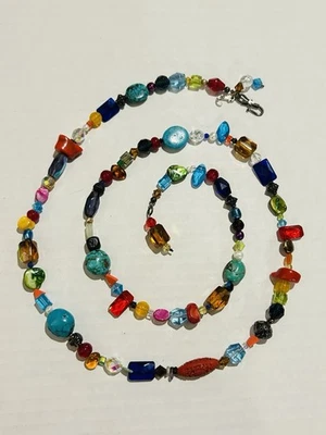 Cinturón Vintage Tono Joya Cuentas Cintura Cadena Distintivo Talla Ajustable Único Boho Foto 1 de 4