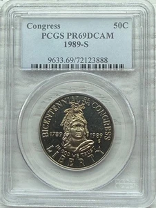 1989-S Congress Commemorative Half Dollar PR69 DCAM PCGS - Picture 1 of 2