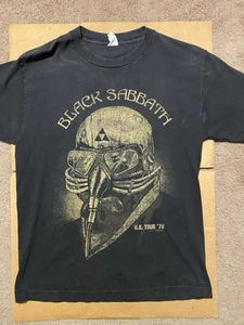 Black Sabbath U.S. Tour 1978 Black Shirt Used MEDIUM Ozzy Heavy Metal - Bild 1 von 7