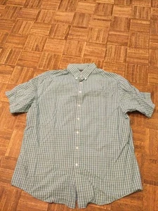 Roundtree & Yorke mehrfarbig kariertes, kurzärmliges Button-Down-Hemd Größe 2XT!  - Bild 1 von 4
