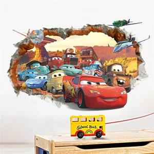 NEU Disney Cartoon Blitz McQueen Autos RIESIGE Wandaufkleber Kinder Wohndeko - Bild 1 von 8