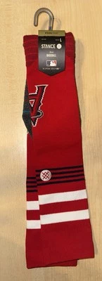 BNWT Men's Stance Red Los Angeles Angels Diamond Pro Socks Baseball UK 9-13 - Image 1 of 4