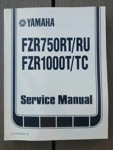 1987 Yamaha FZR750RT/RU FZR1000T/TC Service Manual LIT-11616-FZ-10 GREAT COND. - Bild 1 von 7