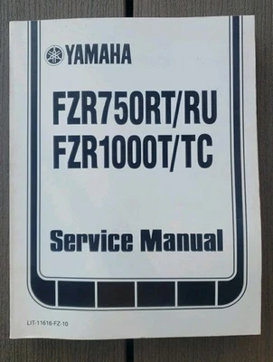 1987 Yamaha FZR750RT/RU FZR1000T/TC Service Manual LIT-11616-FZ-10 GREAT COND. - Image 1 of 4