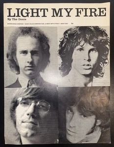 1970 Light My Fire By The Doors Noten Partitur Klavier Noten komplett - Bild 1 von 4
