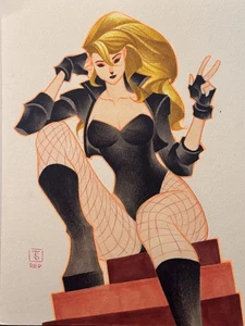 QUEEN 4 - 8X11" PINUP ART ORIGINALE DI FAMOUR DC MARVEL ARTIST THONY SILAS - Foto 1 di 2