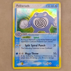 Poliwrath 11/112 EX Rojo Fuego y Verde Hoja Holo Raro Pokemon Tarjeta TCG Holográfica - Imagen 1 de 2