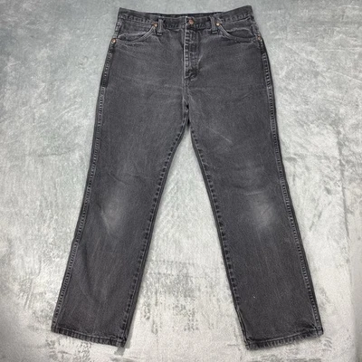 Jeans Wrangler Masculino Vintage 35x30 Preto Corte Cowboy 936wbk Vintage Denim Rodeio - Imagem 1 de 4